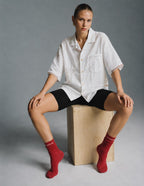 White Hand-Embroidered Appliqué Shirt